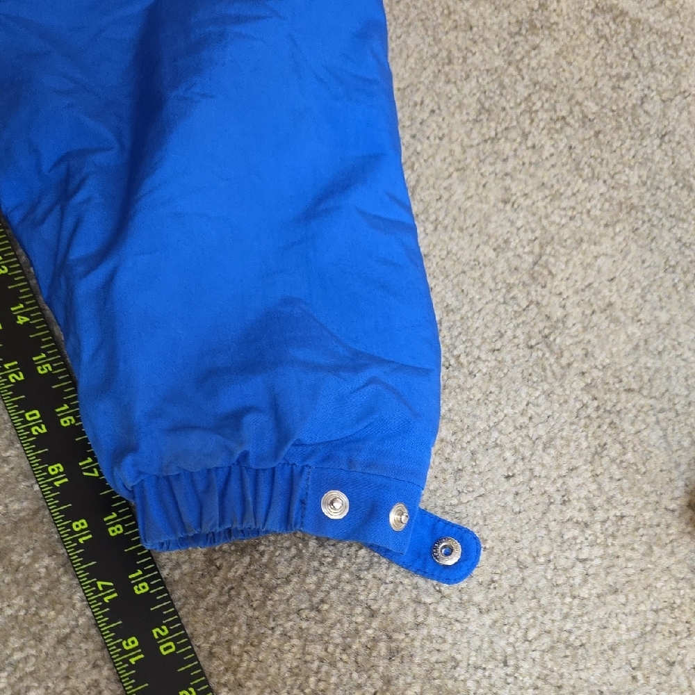 Bogner Blue Women's Ski Jacket with Fur Trim Hood Vintage Size 6 - Picture 14 of 17